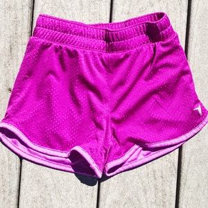 Little girls pink active shorts